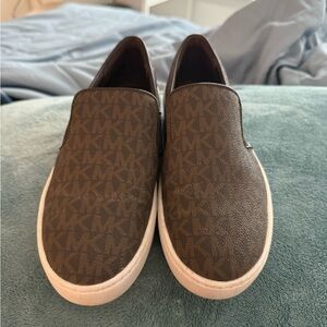 Brown Micheal Kors Slip on